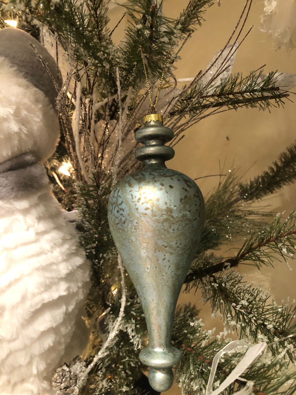 Esfera Finial Vidrio Gota