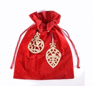 Bolsa rojo c/oro