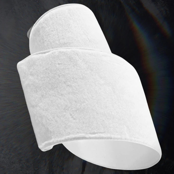 Listón Peluche Blanco 4"x10yd