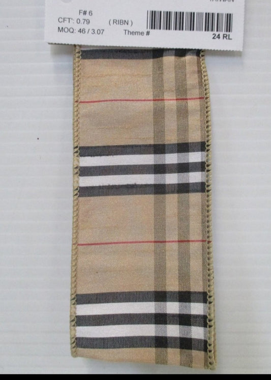 Listón Plaid