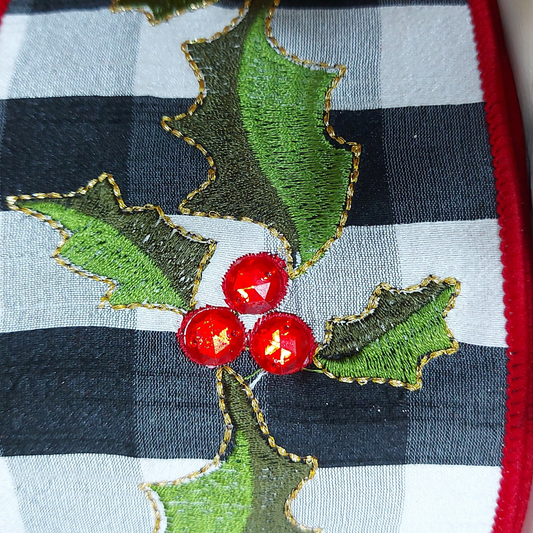 Listón Holly Plaid