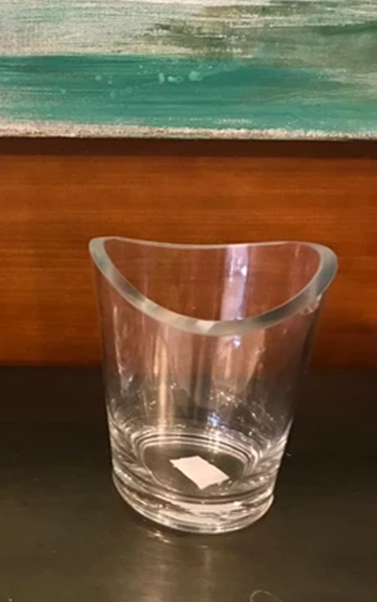 FLORERO DE CRISTAL