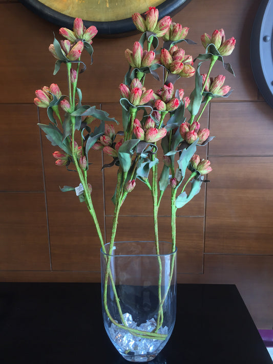 Rama de Orquídea en botón naranja(por pieza)