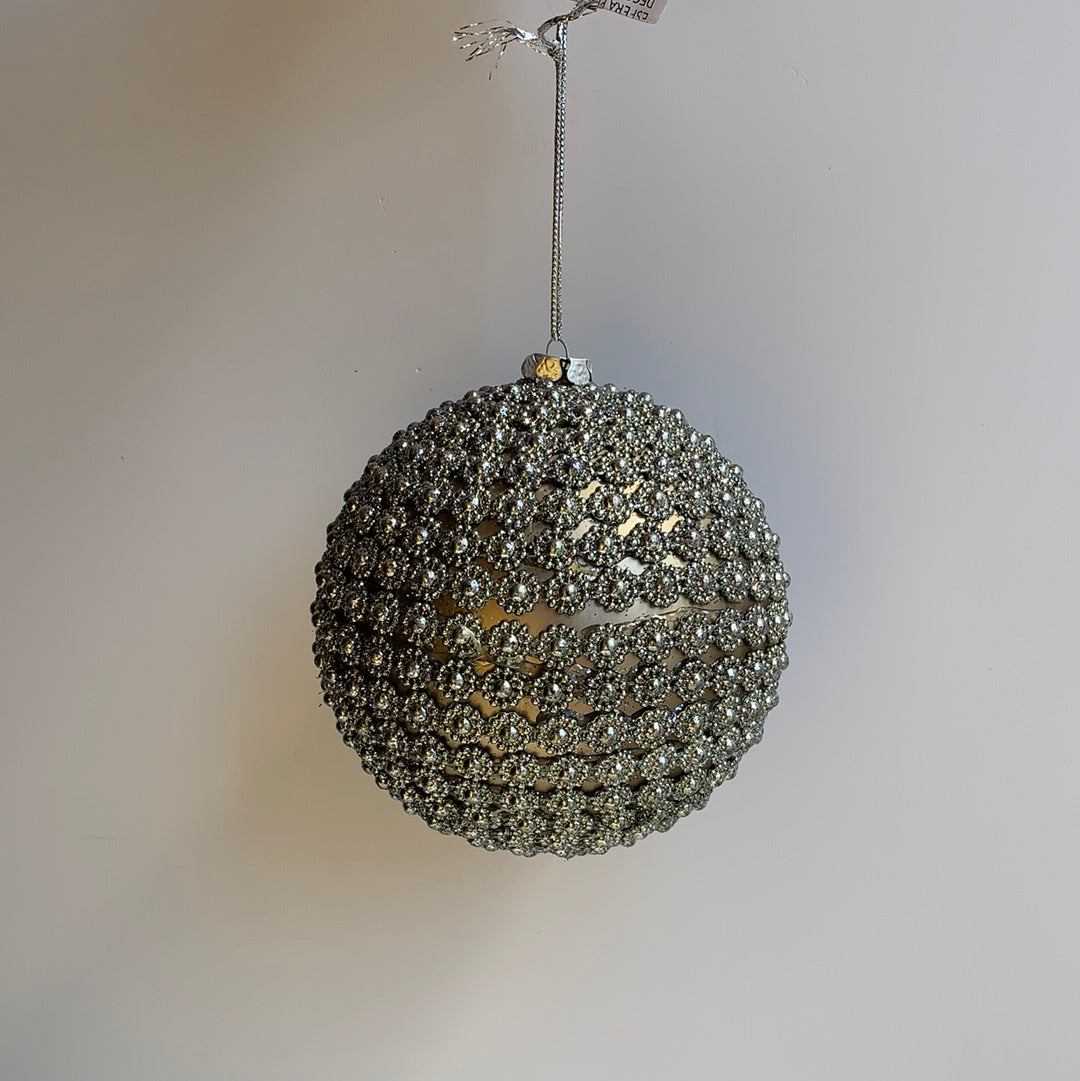 Esfera Plata Decorada