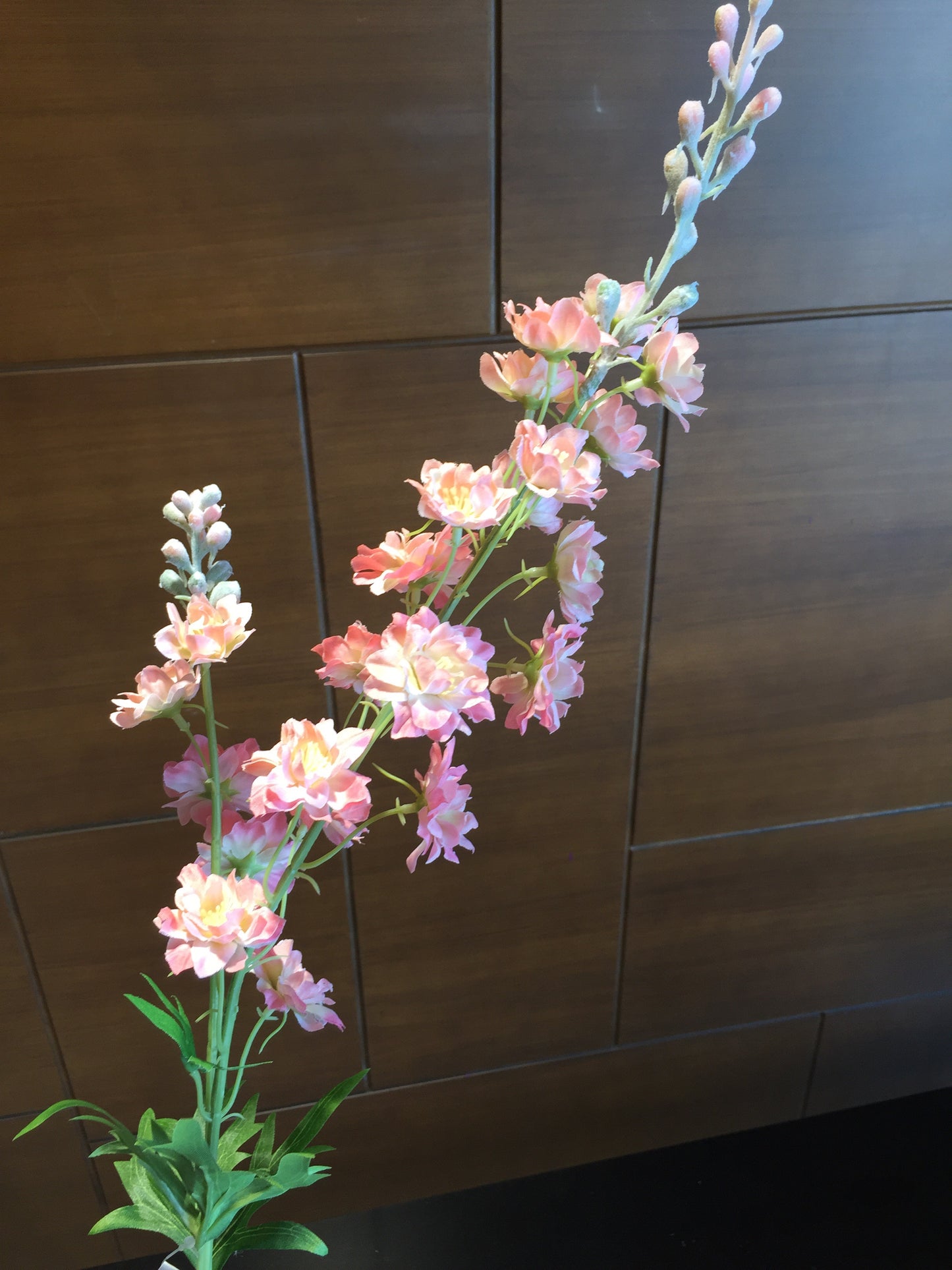 Flor artificial tipo Larkspur (por pieza disponible en: Blanca, Rosa, Lila y Azul)