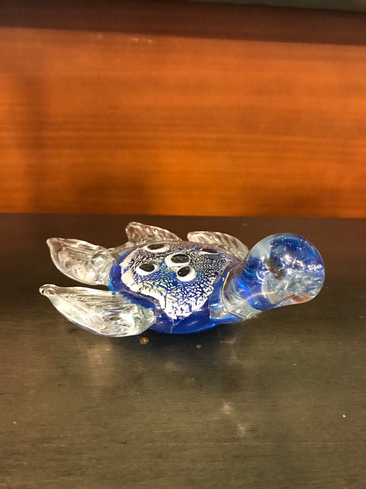 Tortuga de cristal azul