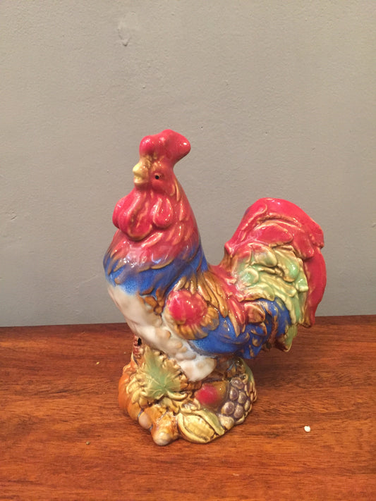 Gallo de color de porcelana (por pieza)
