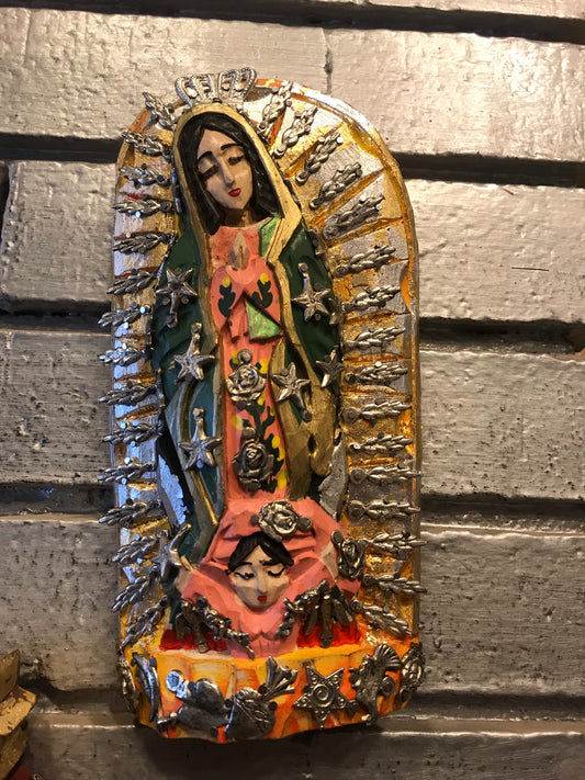 Virgen Guadalupe resplandor Chica