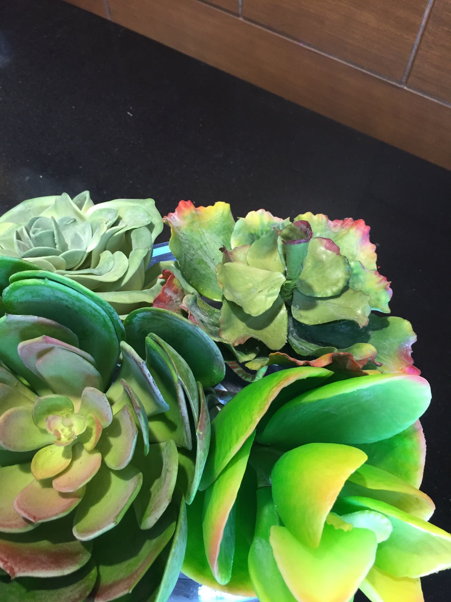 Planta artificial Suculenta (varios tipos y colores disponibles)