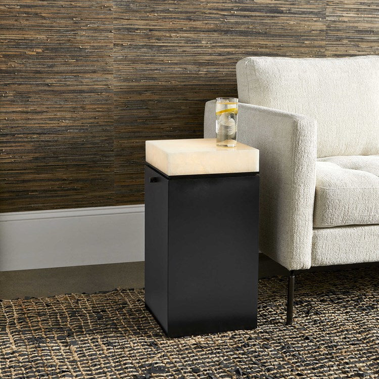 Mesa Lateral Cuadrada con luz